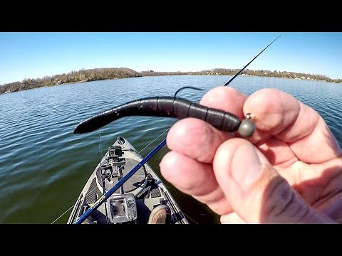 Fishing A Plastic Leech For Spring Smallies
