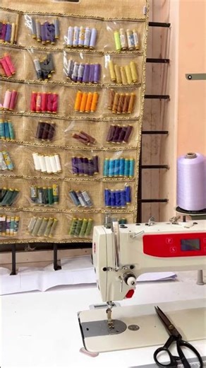 Threads Organizer /DIY #sewingthreadsorganizer #jute #sewingthread #sewingmachine #organizer #thread