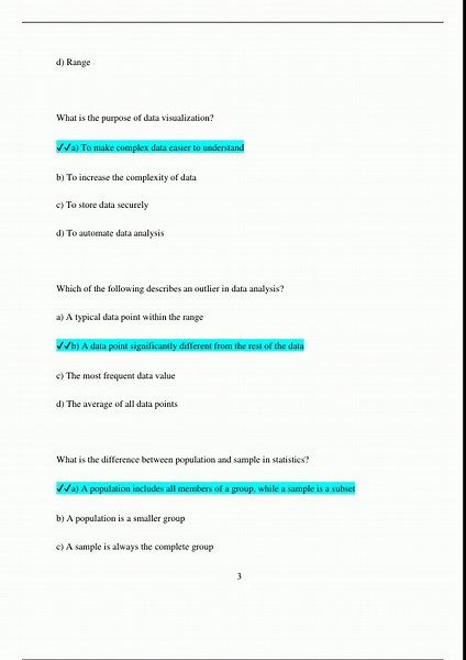 Data Analysis Exam 1 Questions and Answers with Complete Solutions1477