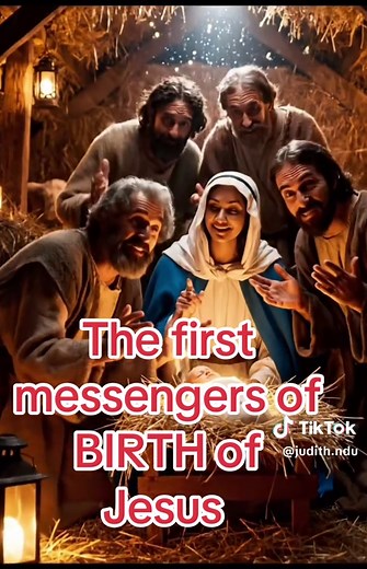 The first messengers of the birth of Jesus. #God #Bible #christmas