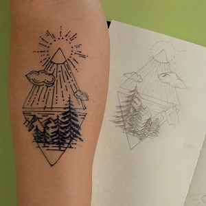 TURN YOUR ART INTO INK ✍️💉 Lasts 8-18 days 🔥 Check out our latest Freehand Ink accessories at inkbox.com/freehand-ink | Inkbox Tattoos