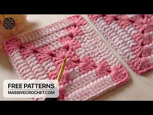 Crochet a SUPER DUPER EASY Granny Square for Beginners! 👌