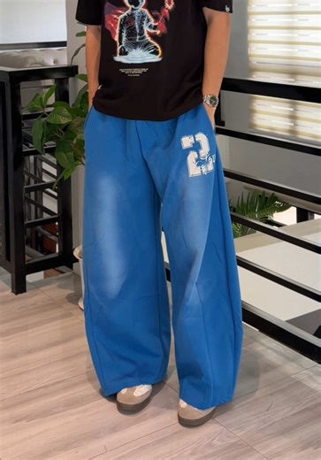 Stylish Blue Baggy Sweatpants for Ultimate Comfort