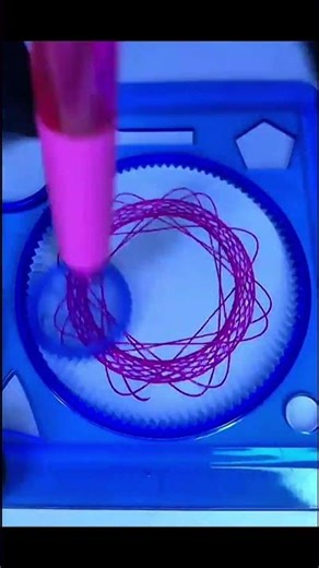 Hypnotic Spirograph Art 🌀 Satisfying Geometric Drawing #Shorts