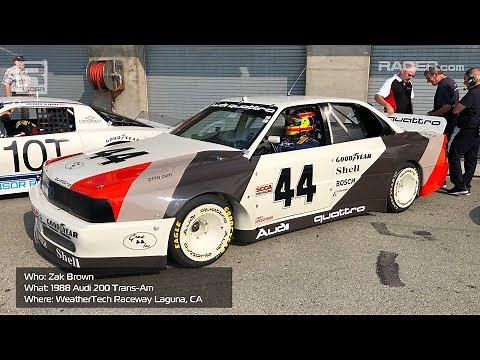 RACER: 1988 Audi 200 Trans Am In-Car at Monterey