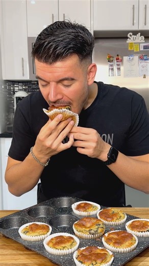 Blueberry Peanut Butter Muffins 👀