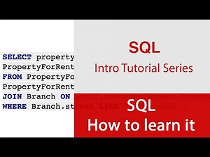 Intro to SQL tutorial series