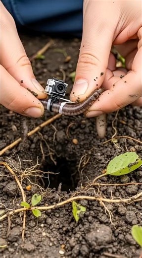Body-Mounted Camera on a Desert Hedgehog| Burrow Ex surface release, the hedgehog enters its burro