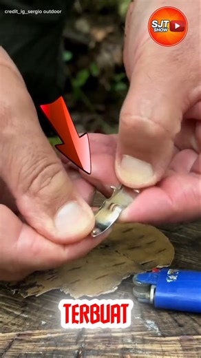 membuat api dari korek bekas #feedshorts #shorts