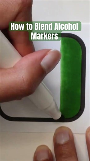 How to Blend Alcohol Markers (Full Tutorial Linked) #coloring #tutorial #alcoholmarkers #howto