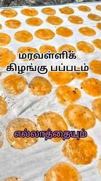 🛑Tapioca papad 😋😋 #shorts #trending #tamil #Tapioca #appalam ‪@Pragathisvoice‬