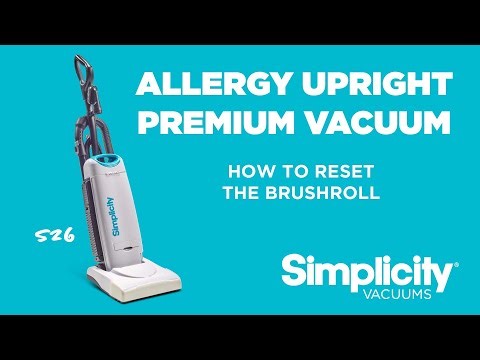 How to reset the brushroll on your Allergy Upright Premium Vacuum