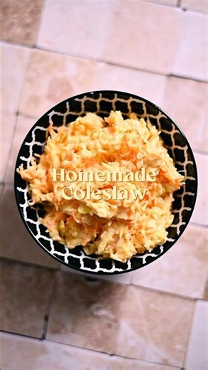 Homemade Coleslaw #Recipe in the description 😌💖 #food #coleslawrecipe #yummy
