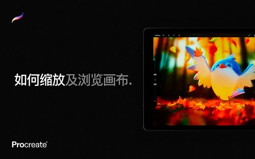 Procreate教程 - 缩放及浏览画布