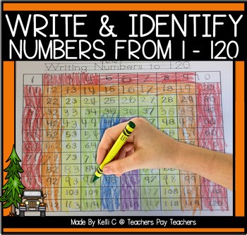 Writing Tracing and Identifying Numbers to 120 with Mystery Pictures