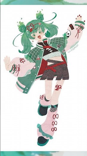 ハオ♡ミク #初音ミク #ハオ #deco27 #イラストメイキング #描いてみた