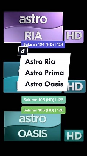 Astro Ria, Prima & Oasis Logo | Malaysian TV Channels