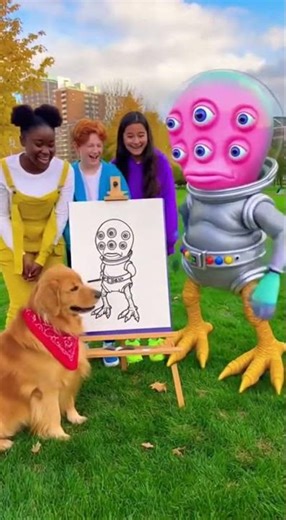 Dog Reveals Alien’s True Face — 6 Eyes Exposed! 😂👽