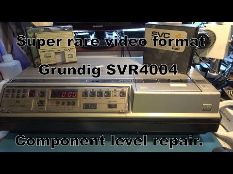Component level repair the Super-rare Grundig SVR4004. A format of only one model. Part 3.