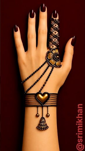 easy and simple mehndi designs for hands back side | mehndi design | mehandi ka design | cone design