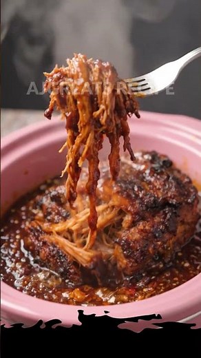 slow cooker BBQ pulled beef