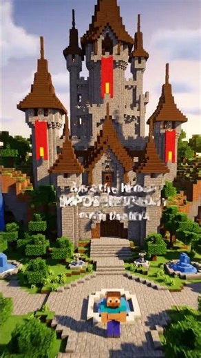 From DIRT HUT to EPIC CASTLE in 10 Seconds! 🤯 Impossible Minecraft Transformation #Shorts
