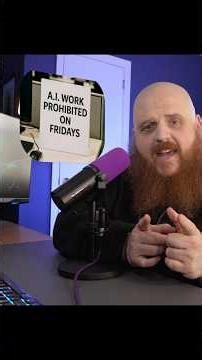 AI BANNED On Fridays?! #technews #ai #workplace #tgif #youtubeshorts