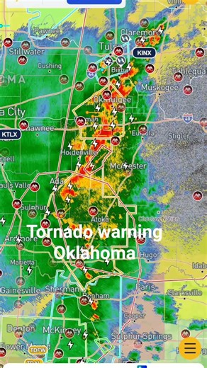TORNADO WARNING OKLAHOMA GET TO YOUR SAFE PLACE #stormwise #weatherwise
