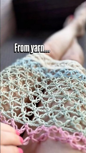 From one crochet panel to a summer dress