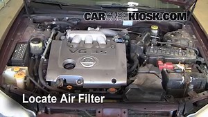 How to Change Engine Air Filter: 2003 Nissan Maxima SE 3.5L V6