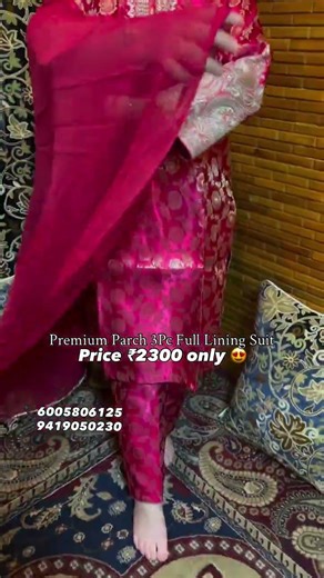 Beautiful Premium Parch 3pc Lining Suit🍁 ||Tilla Work Outfit 2026✨||#shorts #viral #ytshorts #yt