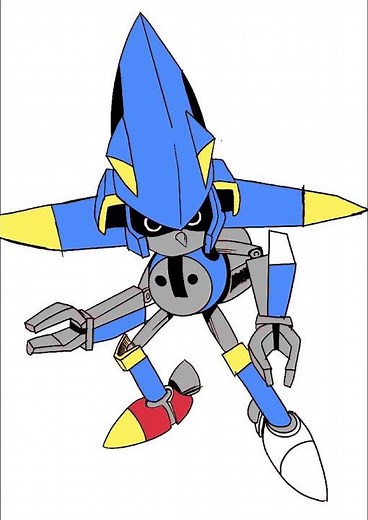 Sonic the Fighters Rocket Metal Sonic Speed Drawing