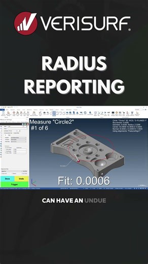Verisurf - Radius Reporting #verisurf #cmmsoftware #metrology #