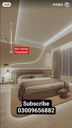 Modern Bedroom RGB Lighting Design Ideas 2026 | Stylish Ceiling Light Setup #roomlight