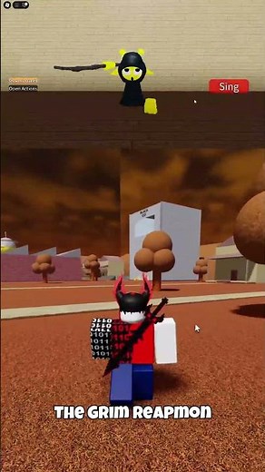 How to get The Grim Reapmon Badge in ROBLOX 3D Sprunki Roleplay