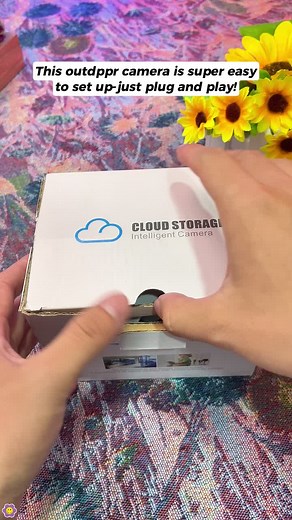 This outdoor camera is super easy to set up-just plug and play #fyp #foryou #securitycamera #slashers #outdoorcamera #monitor #trailcamera #fypシ゚viral