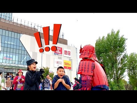 侍が突然動くドッキリ in 東京 #1