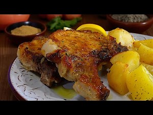 The Most Juicy Lemon Pork Chops with Baked Potatoes – You'll Make Them Over and Over!