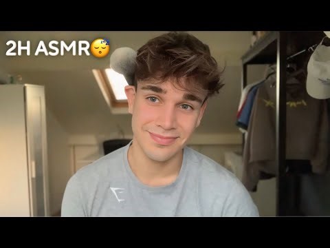 ASMR 2 HOURS of MIC BRUSHING and HAND MOVEMENTS (visual asmr + no talking)