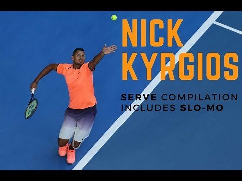 Nick Kyrgios Serve Compilation | Includes Slow Motion | Tennis