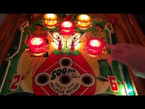 Gottlieb's Pinball Woodrails Dragonette 1954