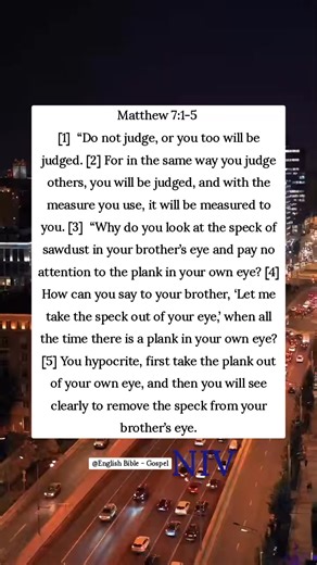 21K views · 874 reactions | Matthew 7:1-5 [1] “Do not judge, or you...