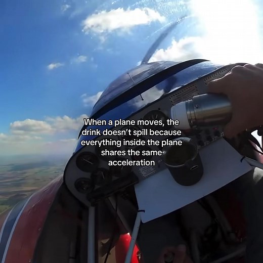 Why Drinks Don't Spill on a Moving Plane: Inertia Explained