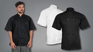 Watch ChefsCloset Classic Short Sleeve Chef Coat on Amazon Live