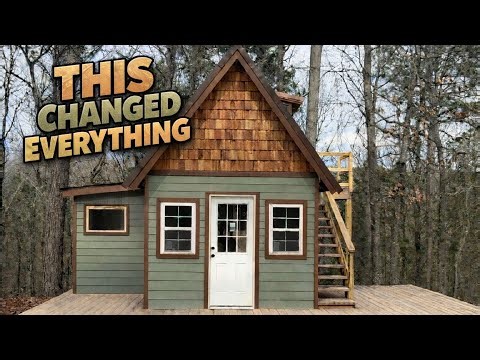 INSTALLING the Front Door Changed EVERYTHING! Tiny House Build Progress on The Sweet 16. Deck Build