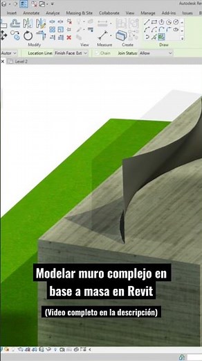 Complex wall based on mass in Revit