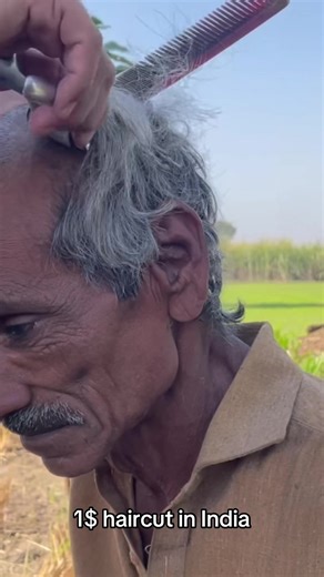 1$ Indian haircut #asmr #asmrshave #asmrbarber #satisfying #relaxing