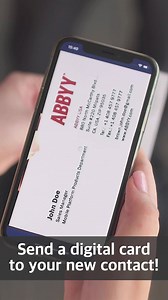 2.8K reactions · 245 shares | Out of business cards? Send a digital one! | ABBYY Mobile International | Facebook