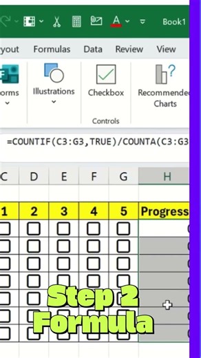 Interactive Checkbox in Excel ☑️ | Smart Excel Automation #Shorts #Viral #Shortsfeed #Excel