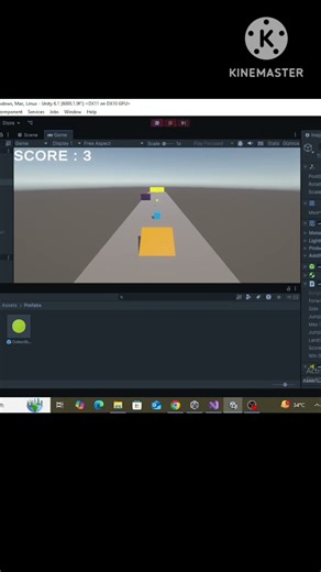 My Unity Game Now Has a Score System + Win Screen! 🎮 | Devlog 4 #shorts